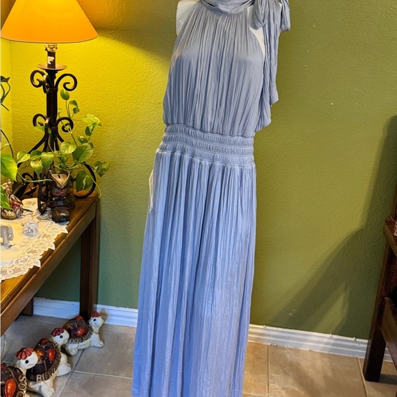 BCBGMaxAzria Light Blue One-Shoulder Dress - Picture 3 of 10